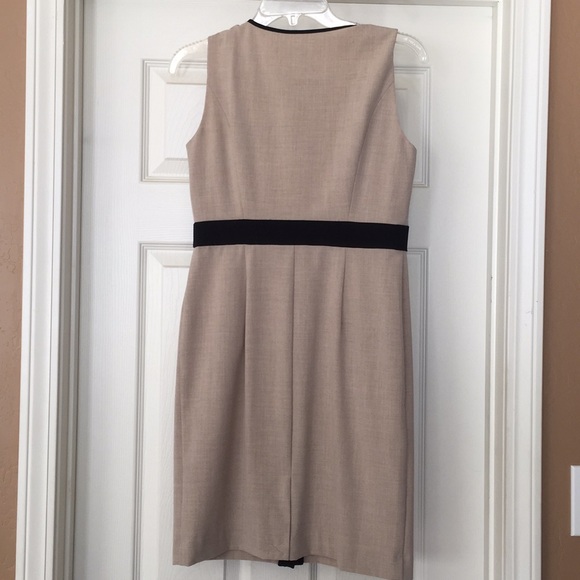Tan & Black Beautiful Professional Dress - Picture 3 of 5